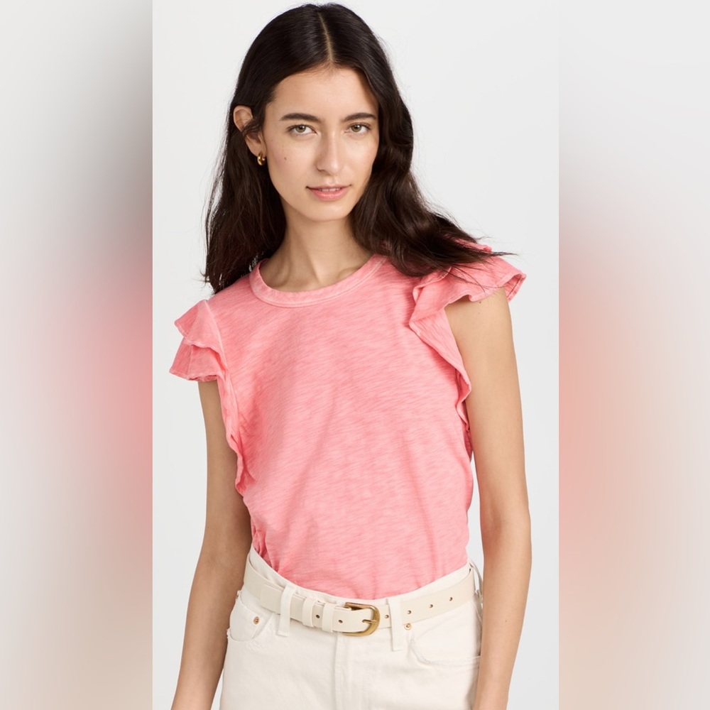 Veronica Beard Akeela Flutter Sleeve tee